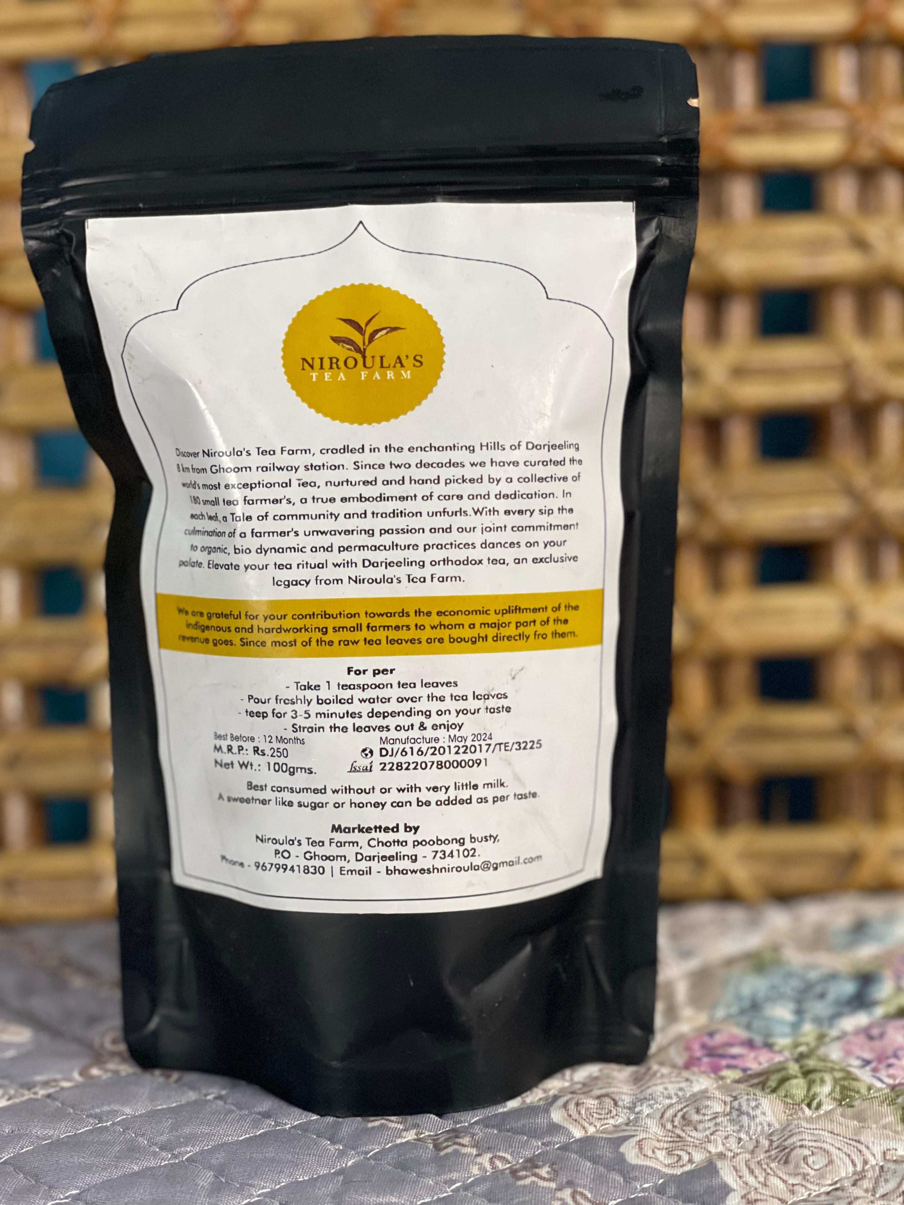 Darjeeling Orthodox Black Tea (First Flush)